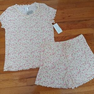 Floral  Pajama Set NEW SIZE M Women